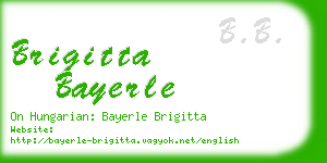 brigitta bayerle business card